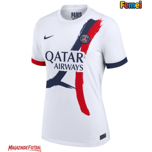 Paris Saint-Germain Tricou Fotbal Replică 2025-26 Femei Deplasare Paris Saint-Germain Tricou Fotbal Replică 2025-26 Femei Deplasare
